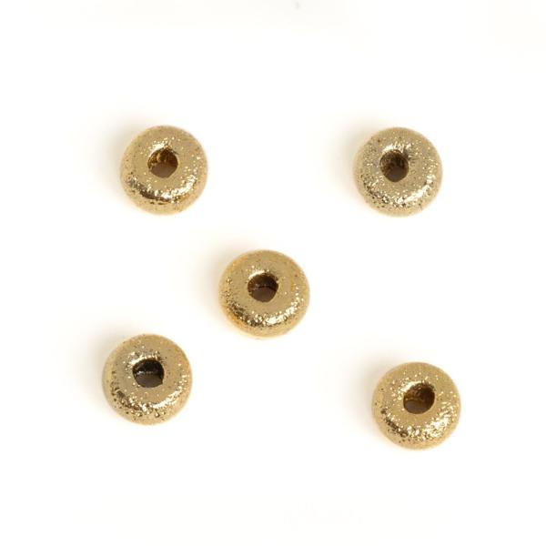 F�nk gy�ngy 4 mm arany matt 5 db