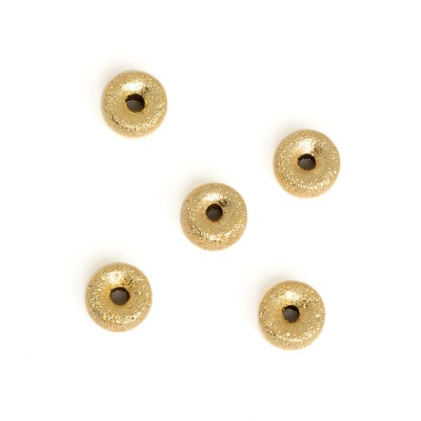 F�nk gy�ngy 6 mm arany matt 5 db