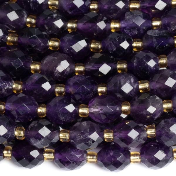 Ametiszt oliva gyngyk 7x8 mm flhossz zsinr