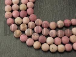 Rodonit gyngyk 6 mm matt zsinr