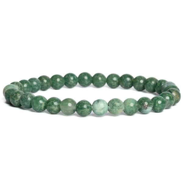 Kark�t� z�ld jadeit 6 mm
