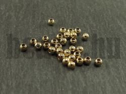Aranyszínű gyöngyök 3 mm nemesacél 30 db