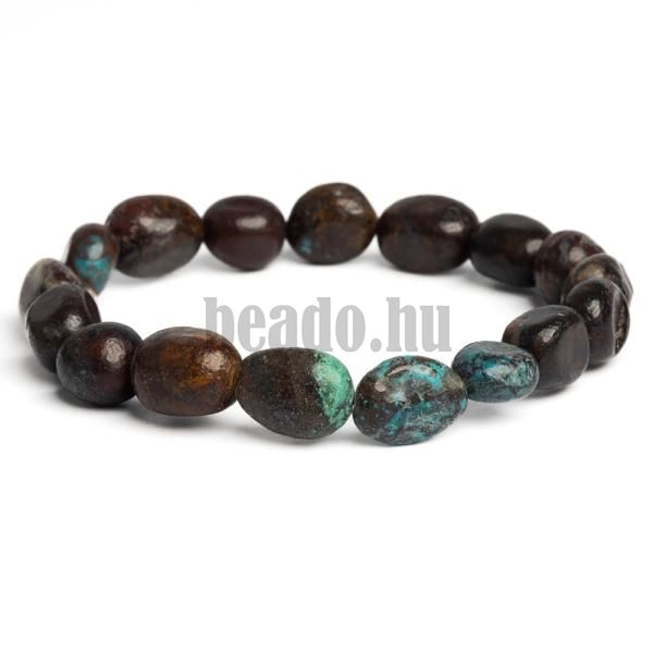 Karkt krizokolla nyers gyngyk 10x12 mm