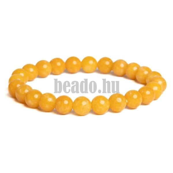 Karkt srga jadeit 8 mm