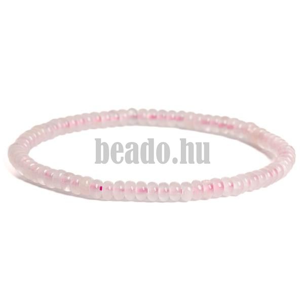 Karkt rzsakvarc 2x4 mm rondell