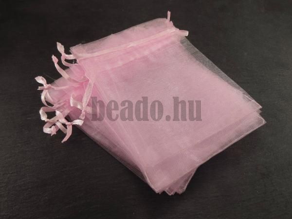 Organza zskocska 10x12 cm halvnyrzsaszn 10 db