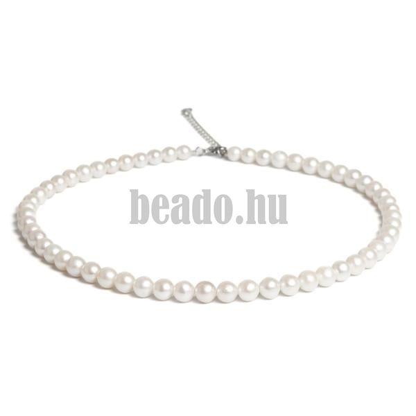 Nyaklnc desvzi gyngykbl 6,5-7,5 mm