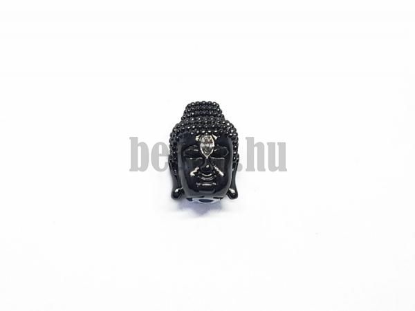 Buddha gyngy fekete fehr cirkonnal