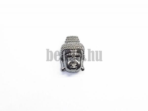 Buddha gyngy ezst fehr cirkonnal