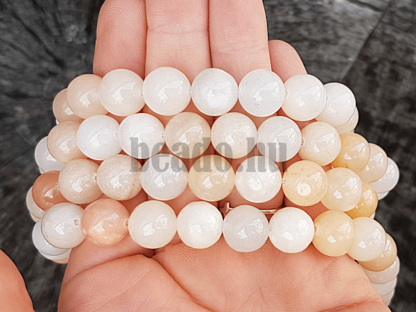 Aventurin rzsaszn gyngyk 10 mm zsinr