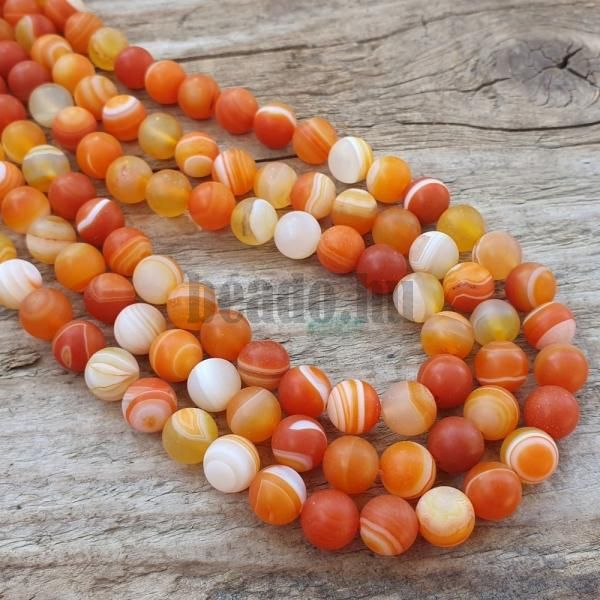 koralky-z-mineralu-achat-krajkovy-oranzove-matne-oranzovobiele-8mm-na-nahrdelnik-naramok