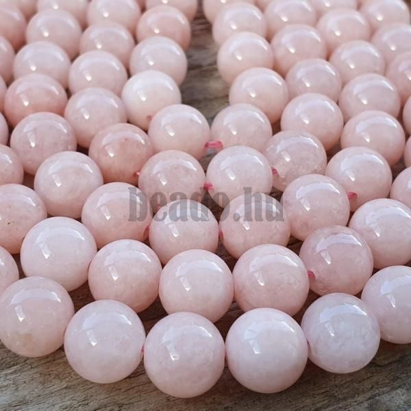 Jadeit gyngyk 8 mm barack zsinr