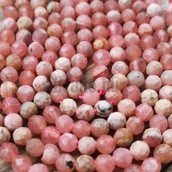 Rodokrozit gyngyk 3,4 mm csiszolt zsinr