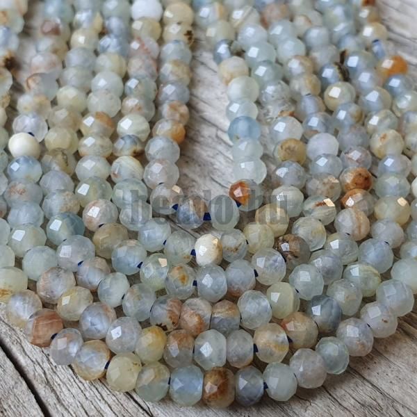 Kalcit kk argentin (lemria) gyngyk 3x2 mm rondell kztes gyngy csiszolt zsinr