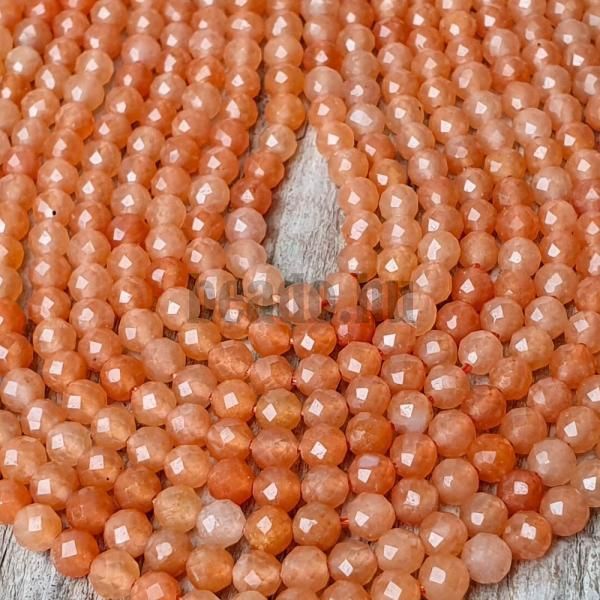 Aventurin narancsszn gyngyk 3,5 mm csiszolt zsinr