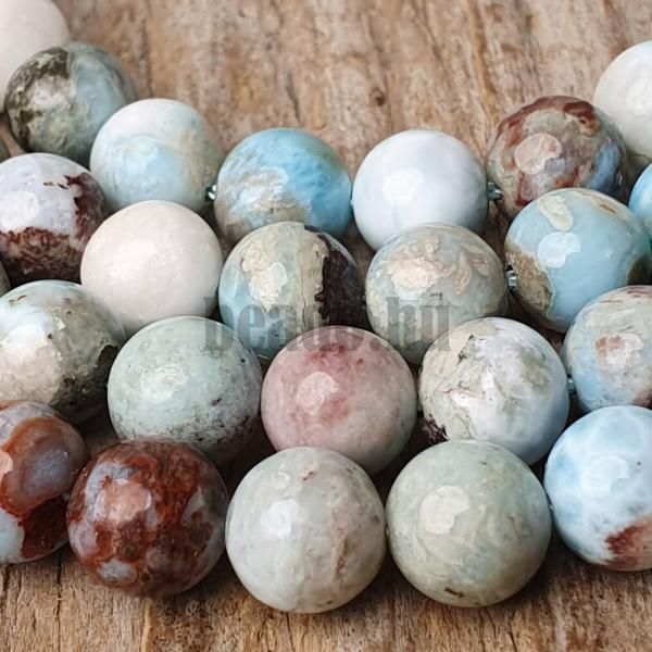 Larimar kevert sznek gyngyk 8 mm flhossz zsinr