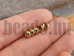 Charm kzdarab metszssel 5 mm fnk arany minsgi bevonat 20 db