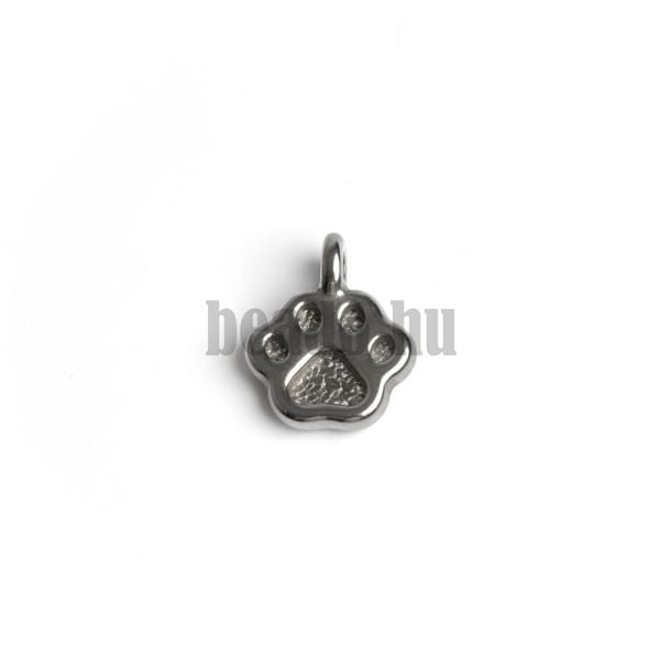 Kutya lbnyom medl 11x9 mm ezst nemesacl