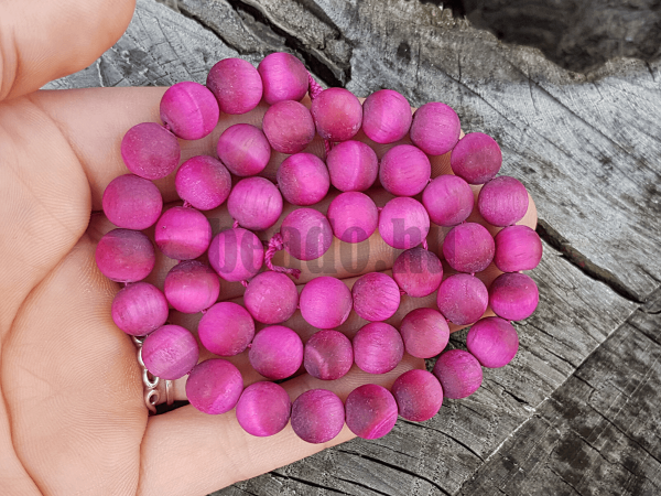 Tigrisszem gyngyk 8 mm rzsaszn matt zsinr